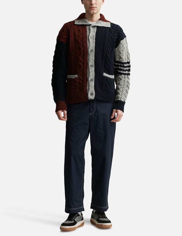 Fine Merino Wool Funmix V Neck Cardigan