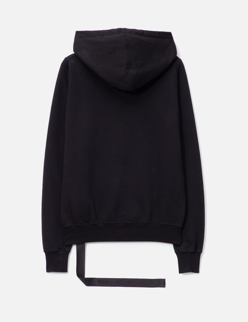 【関税&送料込】Rick Owens Semi-Transparent Black Hoodie Rick Owens Black Semi-Sheer Hoodie Rick Owens