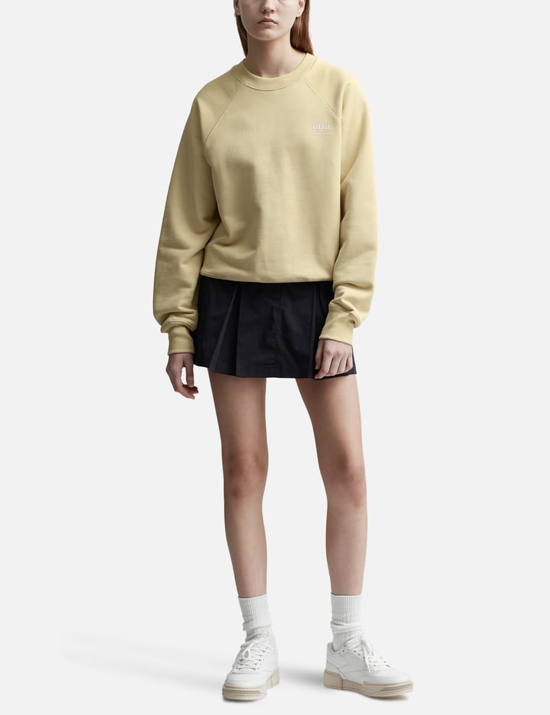【送料&関税込】Ami Alexandre Mattiussi Wool And Cashmere Co Light blue Sweater with logo Ami Alexandre Mattiussi