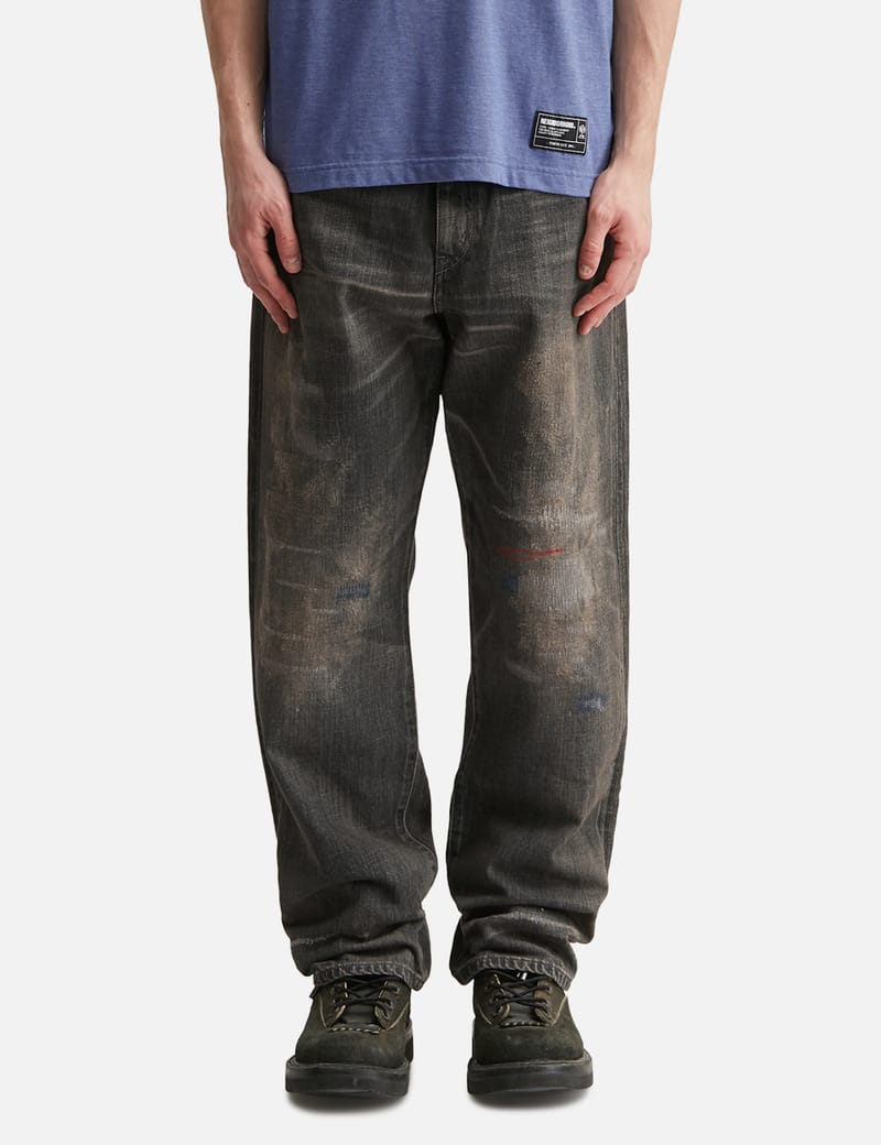 NEIGHBORHOOD Savage Denim DP Basic Pants - tapered black selvedge