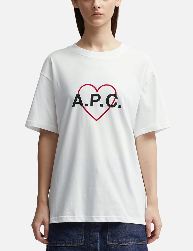 A.P.C. - バレンタイン ハート Tシャツ | HBX - ハイプビースト ...