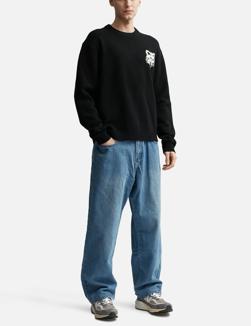 メゾンキツネ - Fox Head Intarsia Comfort Jumper | HBX