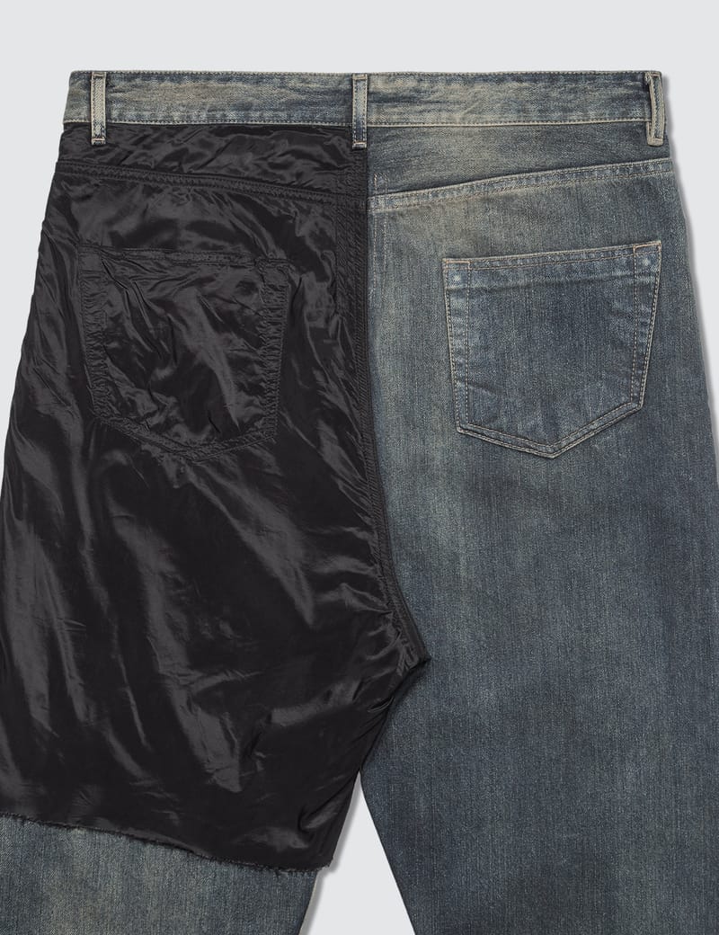Rick Owens Drkshdw - Combo Collapse Cropped Jeans | HBX