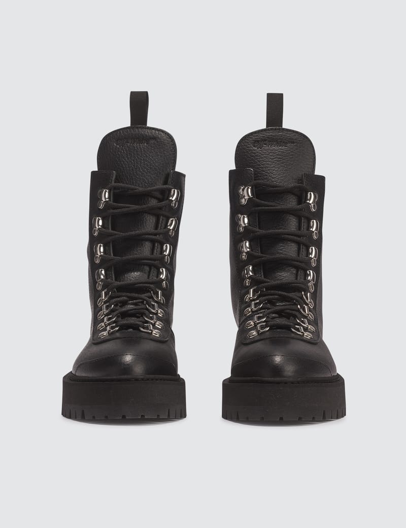 Off-White™ - Leather Hiking Boot | HBX - Globally Curated