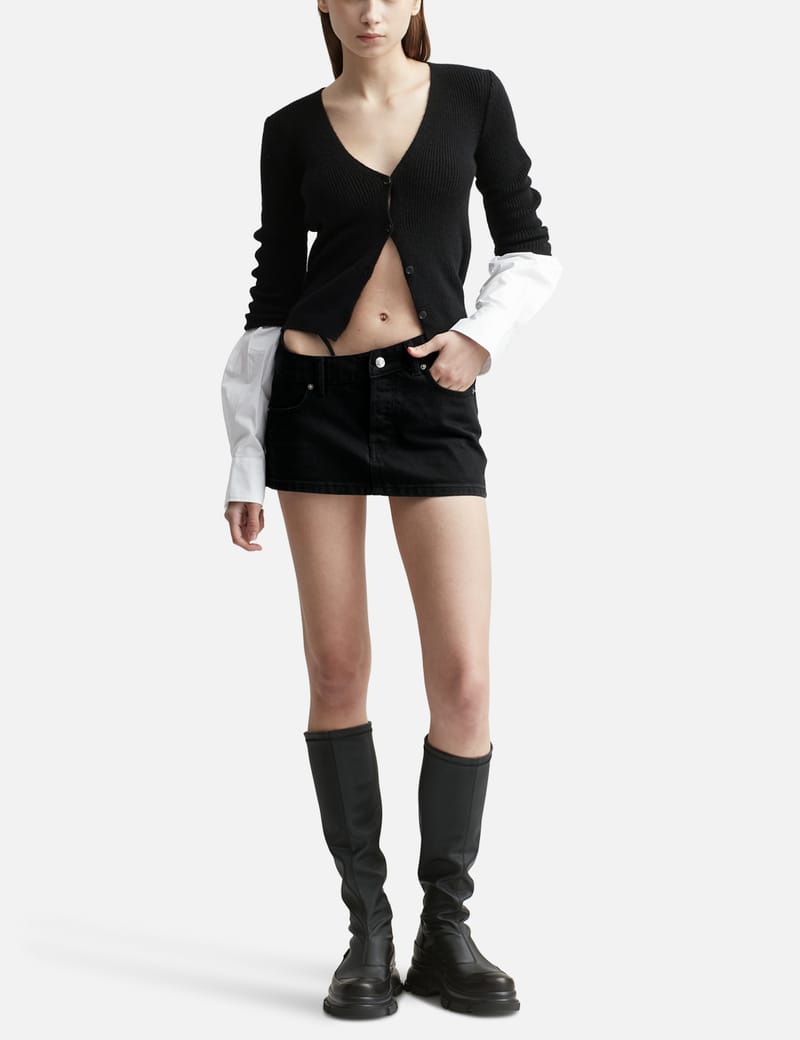 T By Alexander Wang - Ribbed Cardigan | HBX - Globally