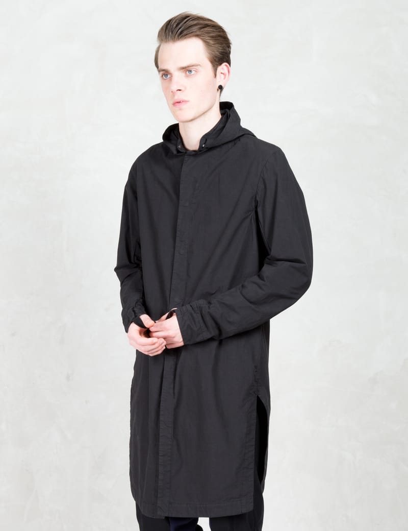 11 By Boris Bidjan Saberi - Hood Coat With Finger Print At