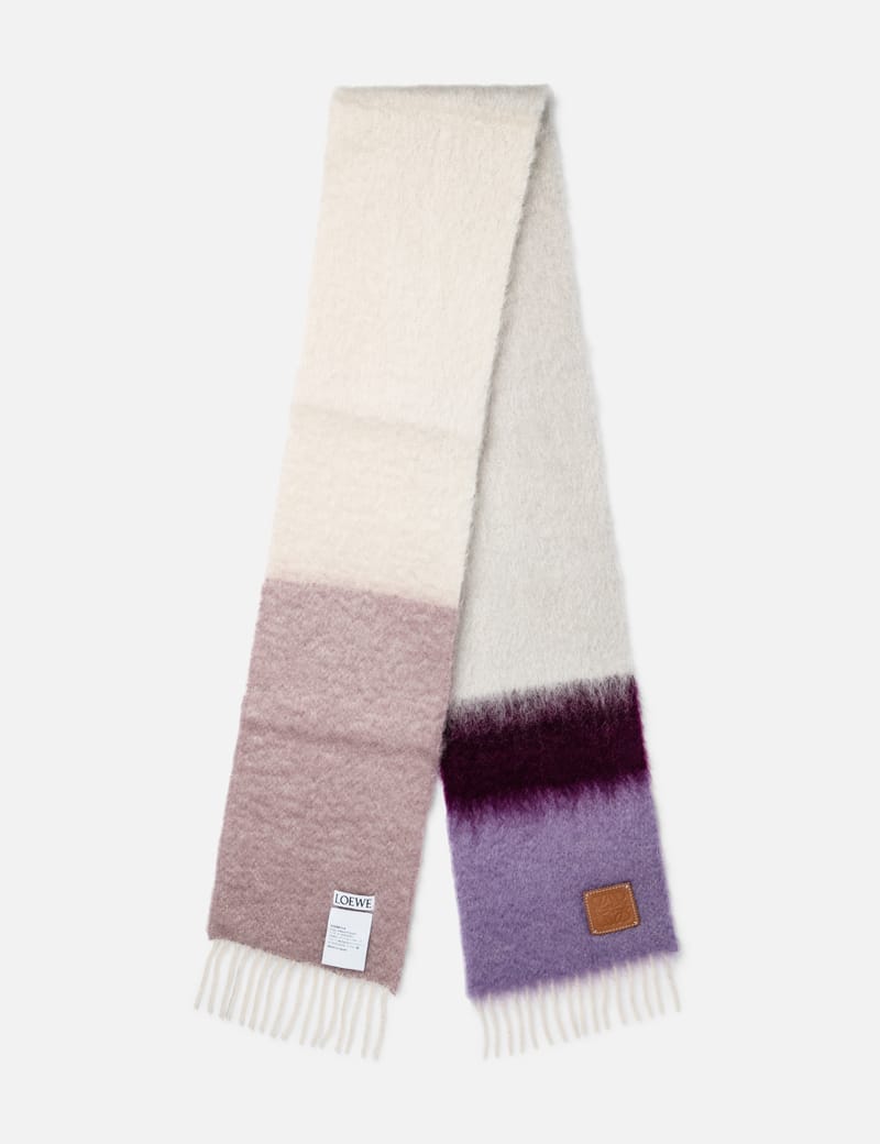 Loewe - Mohair and Wool Stripe Scarf | HBX - Globally Curated