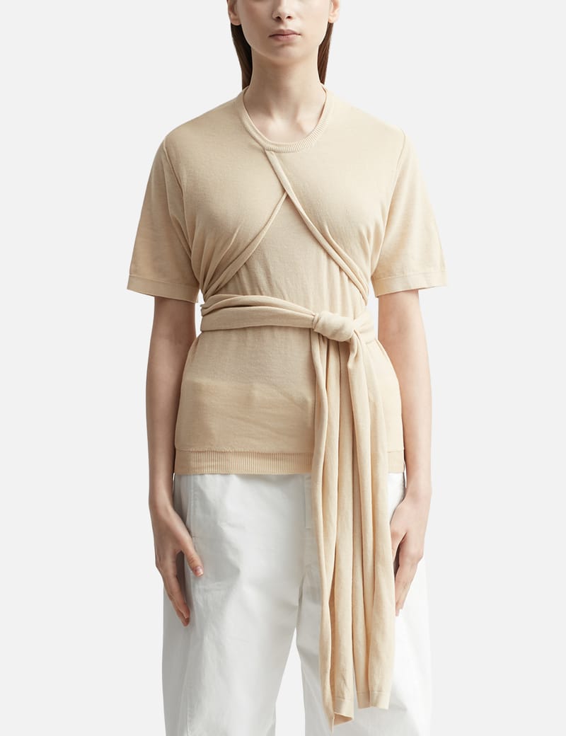 Lemaire - Knotted T-shirt | HBX - Globally Curated Fashion Lemaire - Knotted T-shirt | HBX - Globally Curated Fashion