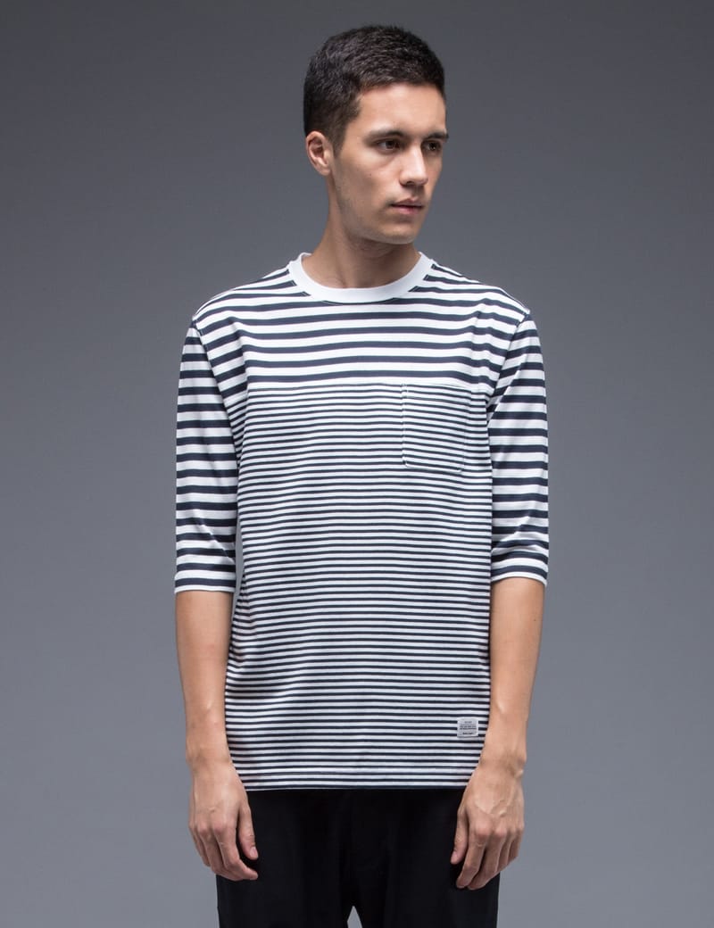 SILAS - Switching Border Half Sleeve T-Shirt | HBX - Globally