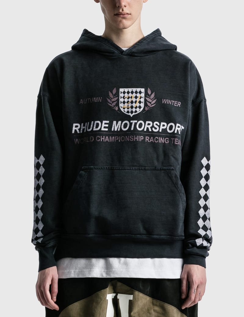 Rhude - Motor Crest Hoodie | HBX - Globally Curated Fashion and