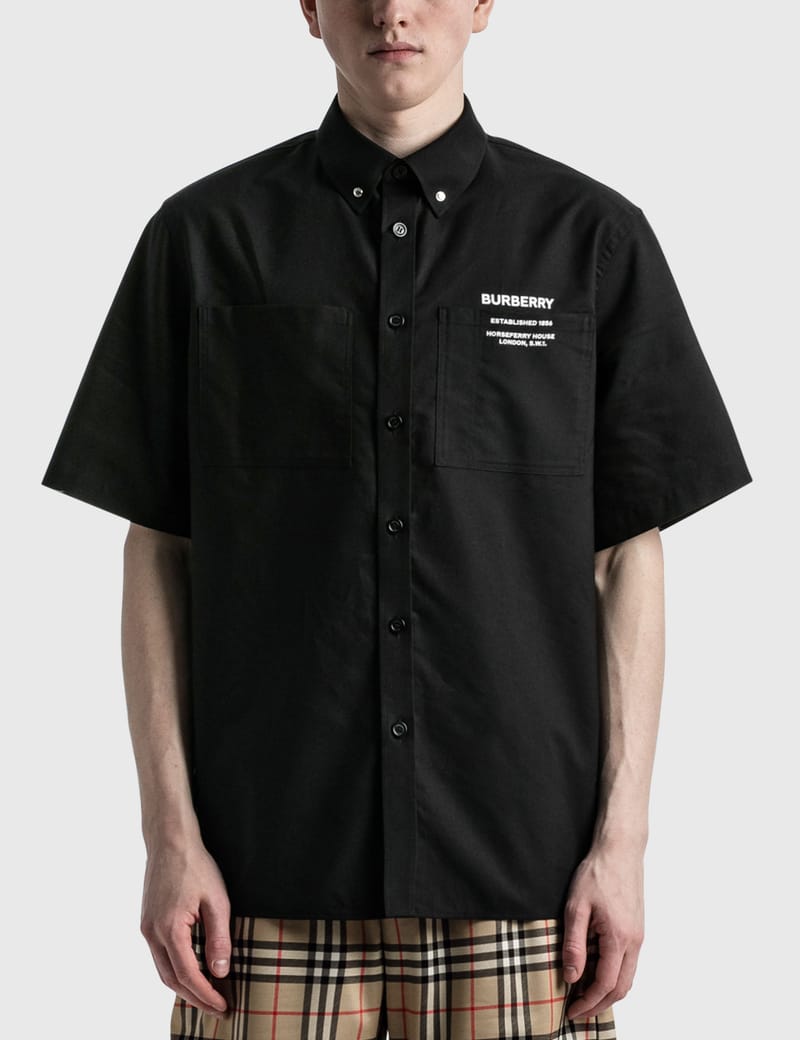 Burberry - Rubberized Logo Short Sleeve Shirt | HBX - Globally