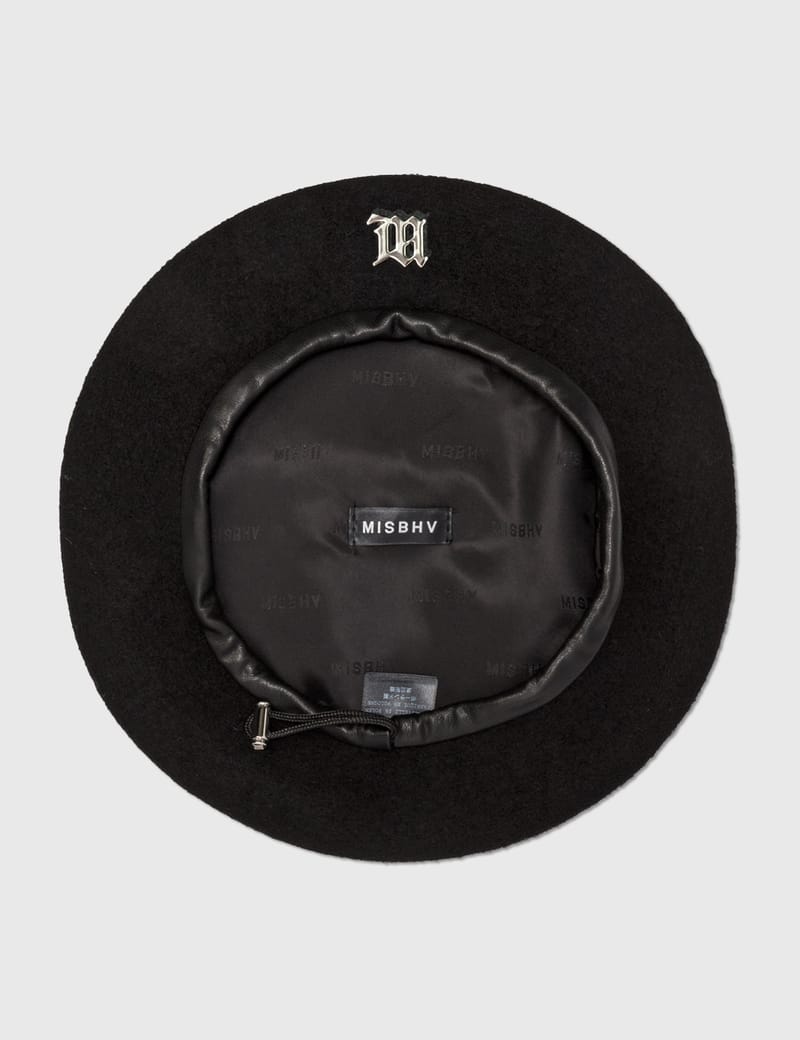 Misbhv - SIGNATURE WOOL BERET BLACK | HBX