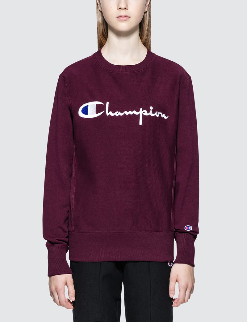 Champion sweater shop big logo 3d