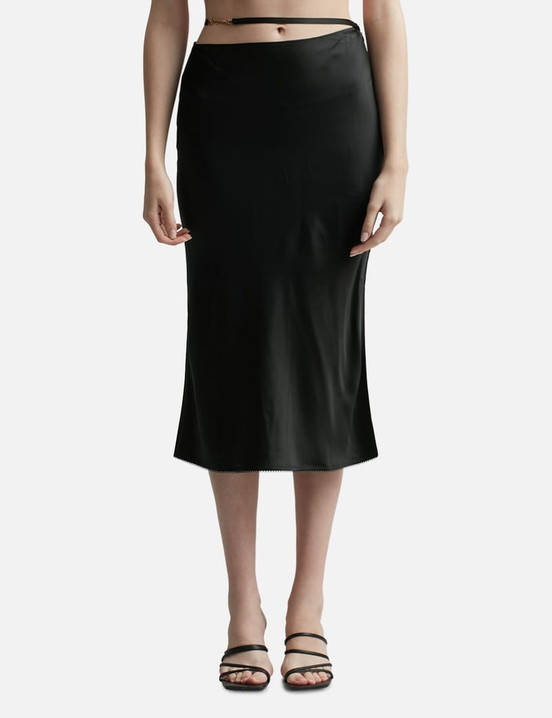 ワンピース JACQUEMUS Women Mid Skirts 24E241DR1241519BLACK Black skirt-1-1-3bbd0.jpg?fit=max&w=