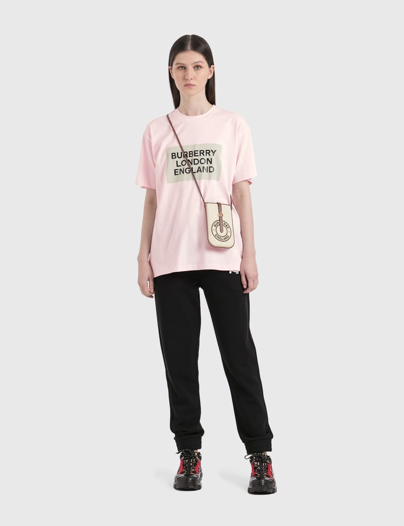 Burberry - Logo Print Stretch Cotton Oversized T-Shirt | HBX