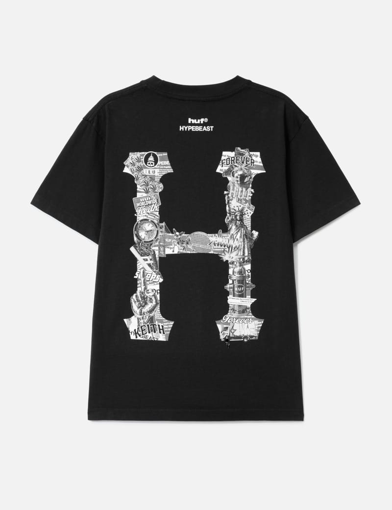 Hypebeast HUF X Hypebeast 20th Anniversary T-shirt - Black co