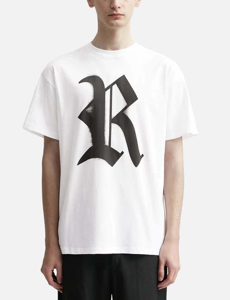 RAF SIMONS オーバーサイズ R ロゴTシャツ-