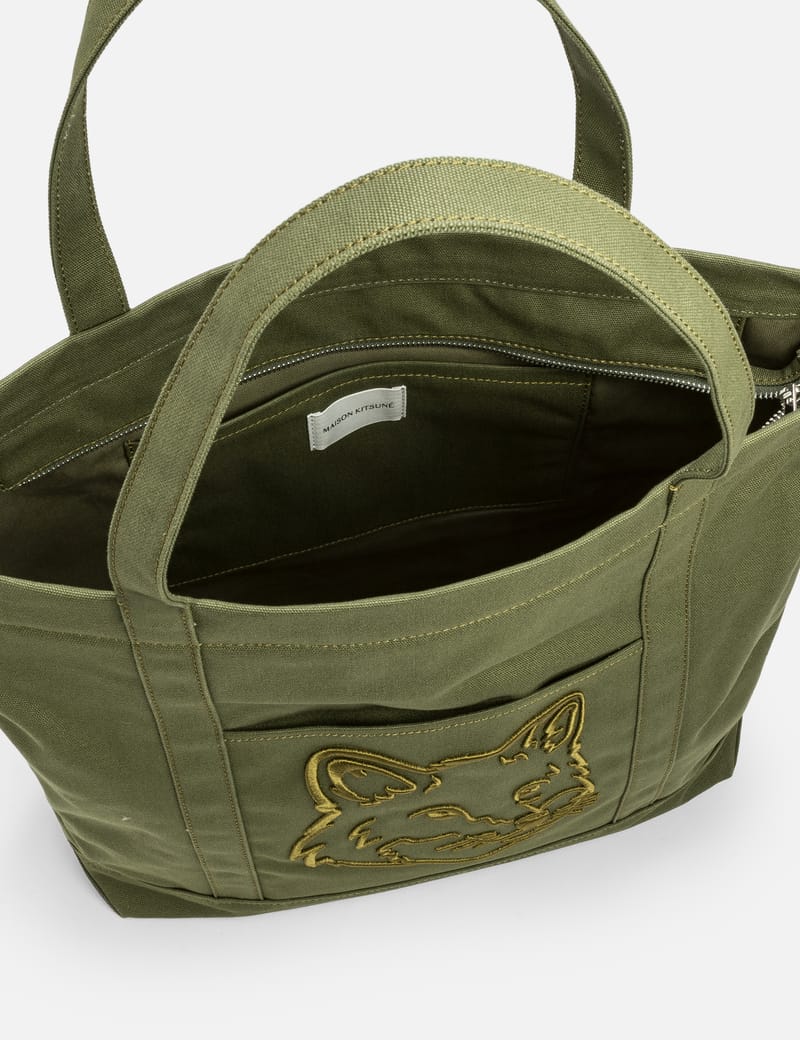 Maison Kitsuné - Fox Head Large Tote | HBX - Globally