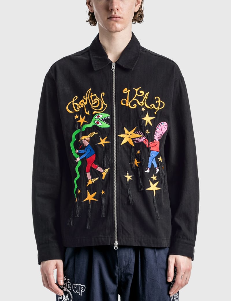 Brain Dead - STARWALKER ZIP FRONT SHIRT | HBX - Globally Curated