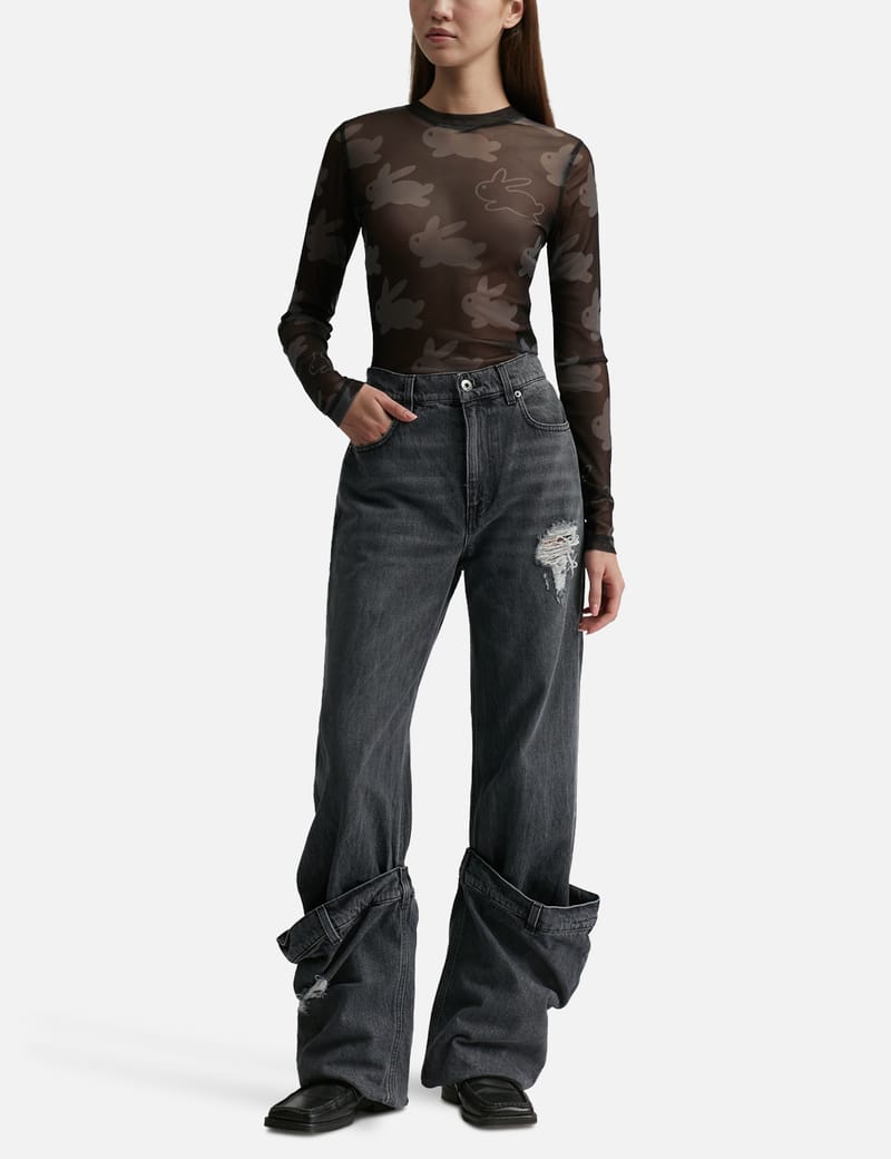 JW Anderson - Long Sleeve Underpinning Mesh Top | HBX JW Anderson - Long Sleeve Underpinning Mesh Top | HBX