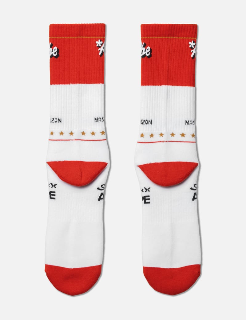 Saint Michael SAINT Mxxxxxx X BAPE Socks - 遊び心あるグラフィック