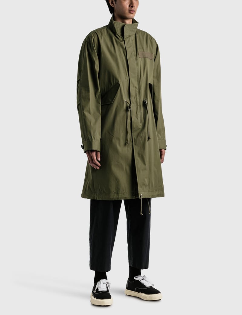 Sacai - Cotton Mods Coat | HBX - Globally Curated Fashion and