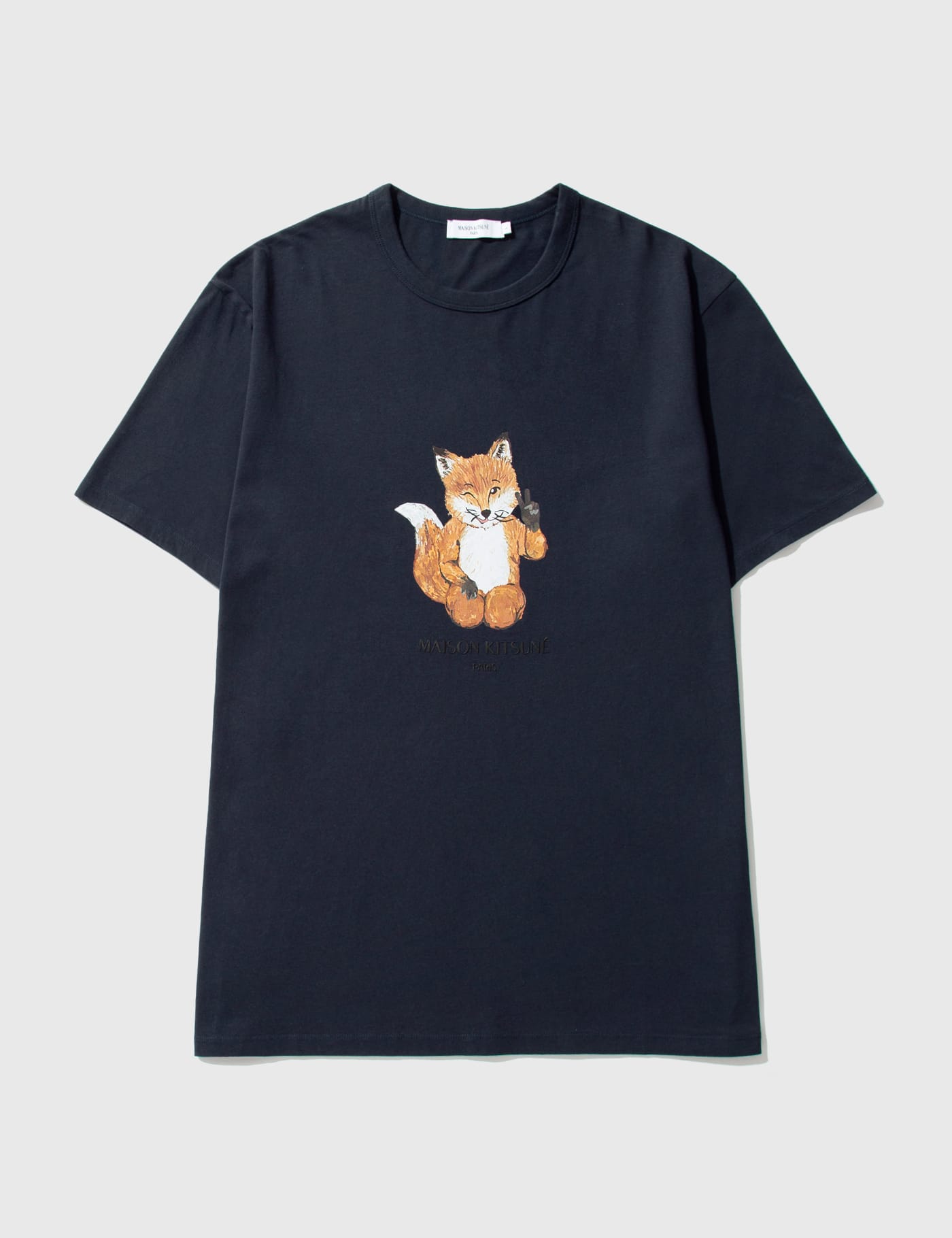 Maison Kitsune - All Right Fox Print Classic T-shirt | HBX - Globally  Curated Fashion and Lifestyle by Hypebeast