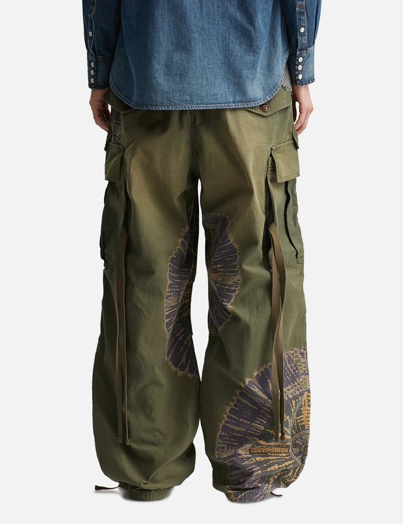 KHOKI Tie-Dye Military Pants - タイダイ柄のリラックスフィット