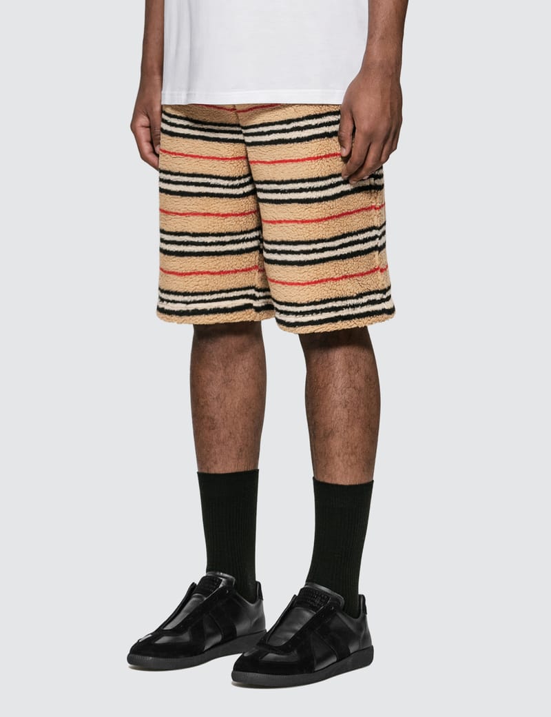 Burberry - Icon Stripe Fleece Drawcord Shorts | HBX - Globally