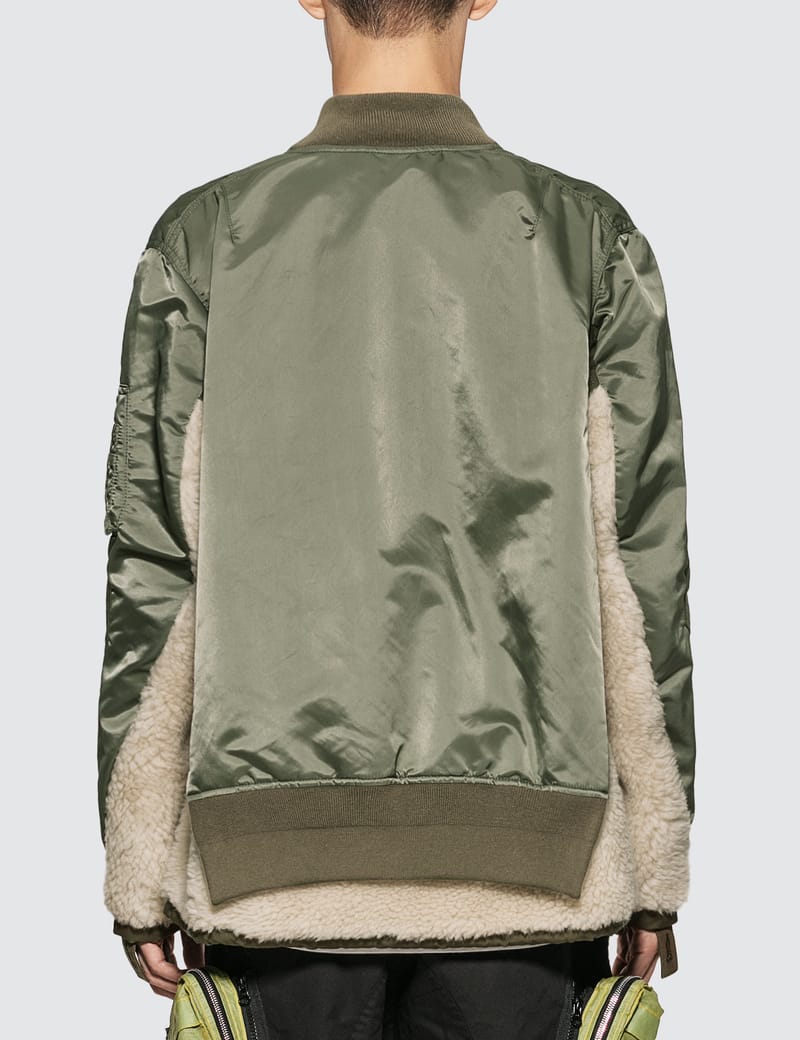 Sacai - Nylon Twill Shearing Blouson Jacket | HBX