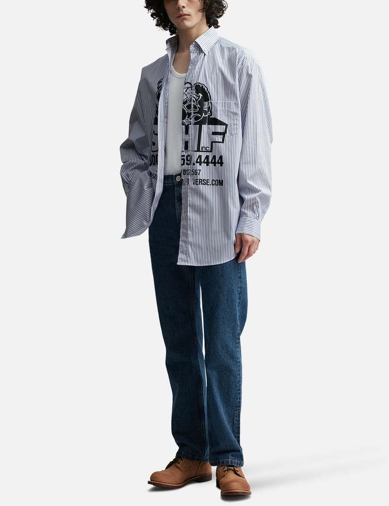 【HI FI FNK】Bros Denim Shirt The Flat Head FN-SDK-001L 12oz Denim Work Shirt Indigo