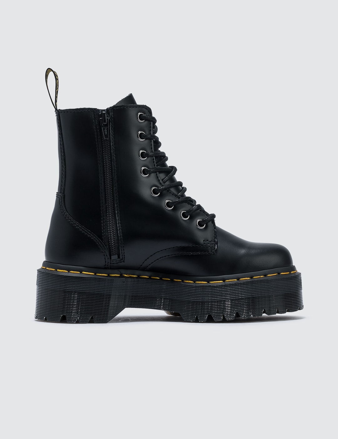 Dr. Martens - Jadon Black Polished Smooth | HBX - Globally Curated Fashion and Lifestyle by