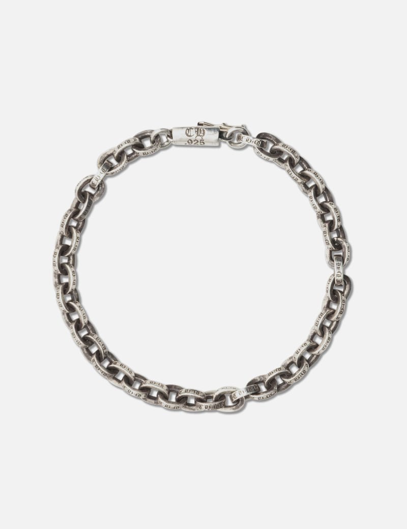 Chrome Hearts Paper Chain Bracelet - Oxidized silver chain