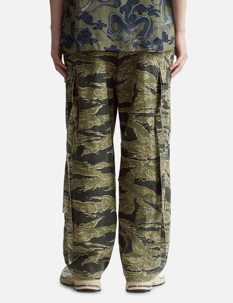 Maharishi - Tigerstripe Loose Cargo Pants | HBX - Globally Curated Fashion  and Lifestyle by Hypebeast