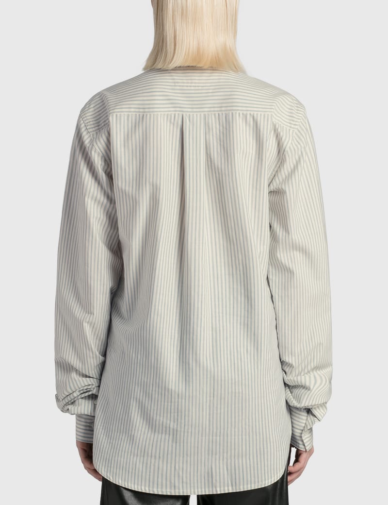 MM6 Maison Margiela - Open Yoke Pinstripe Shirt | HBX