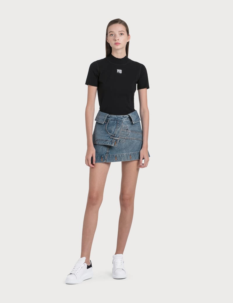 ワンピース ALEXANDER WANG Women Mid Skirts Alexander Wang Midi Shibori Bodycon Satin Texture Skirt w