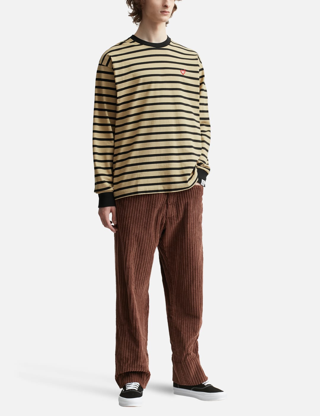 Human Made - Striped Long Sleeve T-shirt | HBX - Globally Curated