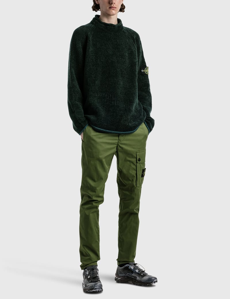 Stone Island - Chenille Mock Neck Sweater | HBX - Globally