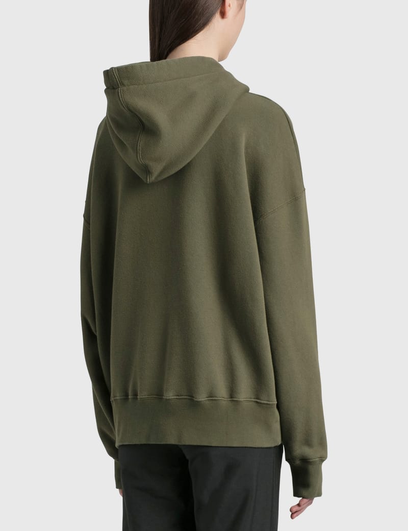 ★Palm Angels★ Distressed Bear Drawstring Hood Khaki PMBB12 Palm Angels - Palm Angels Bear Hoodie | HBX - Globally