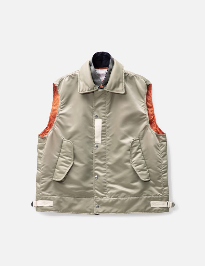 新品タグ付き】完売品 sacai Nylon Twill Vest Lサイズ-