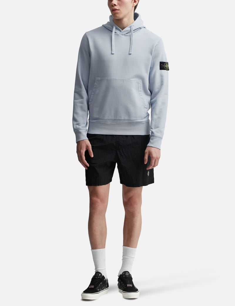 Stone Island Garment Dyed Cotton Hoodie HBX Globally Curated