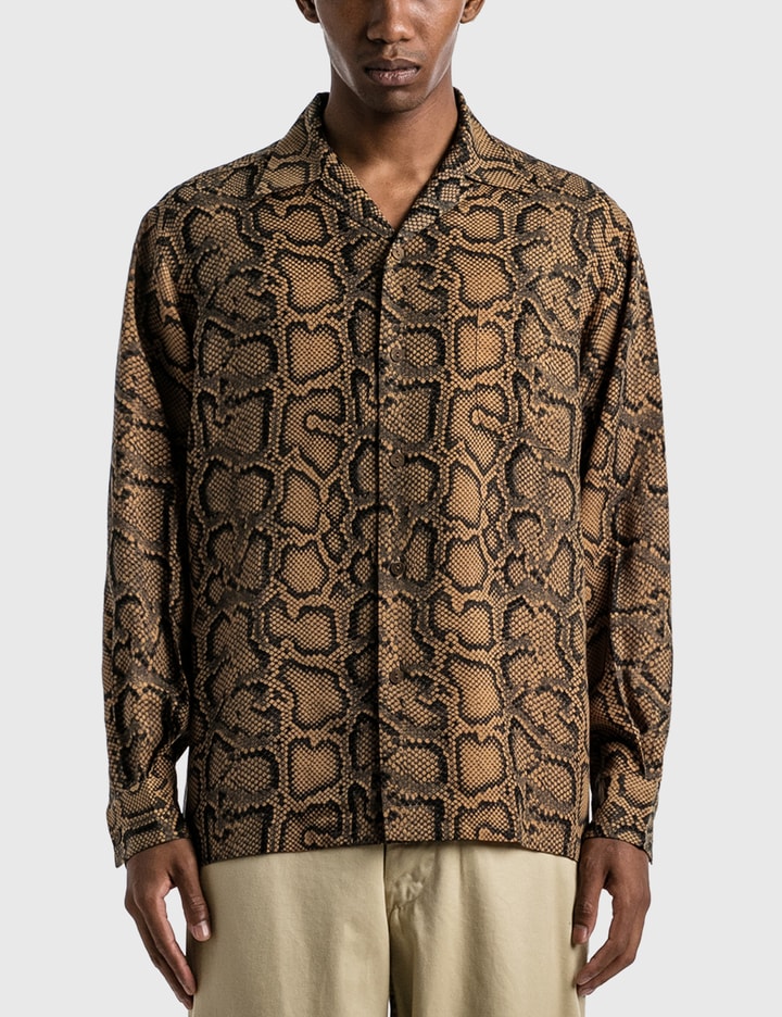 Wacko Maria - Python Open Collar Shirt | HBX - Globally Curated Fashion ...