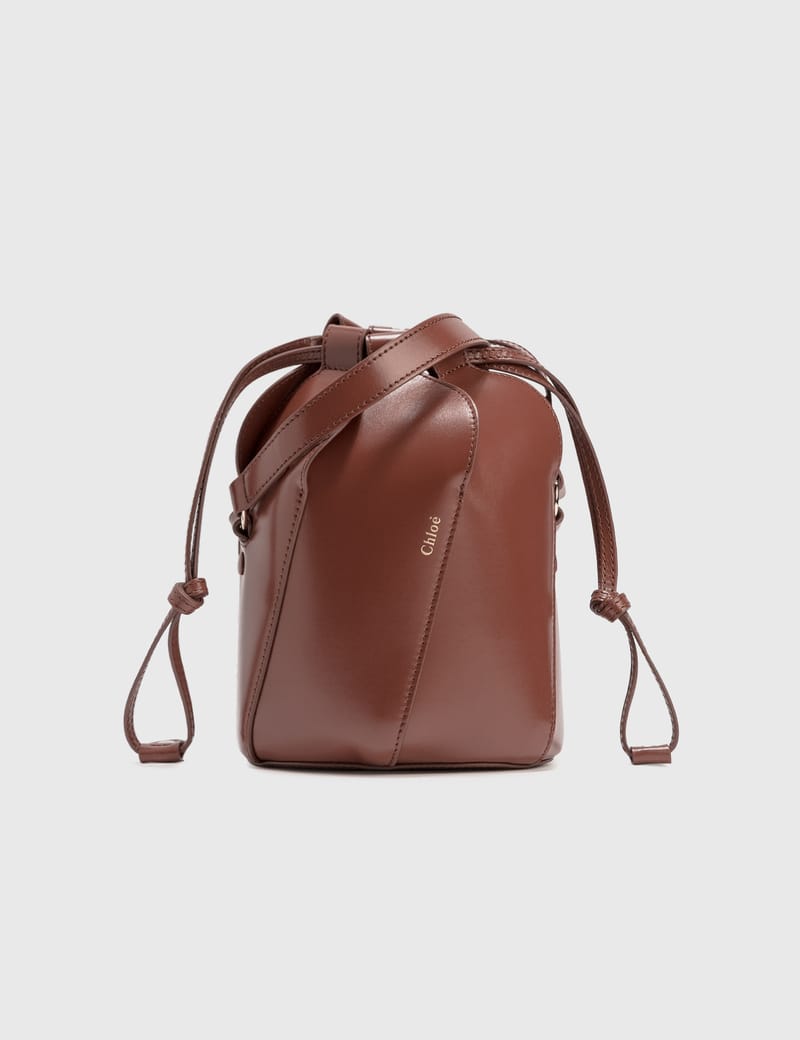バッグ herlipto Cherry Bucket Bag Dark Brown ほぼ未使用♡herlipto Cherry Bucket Bag