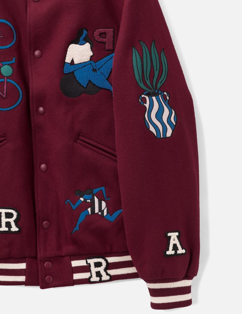 SLY PARRA ブランケット By Parra - RUN SIT & BIKE VARSITY JACKET | HBX - Globally