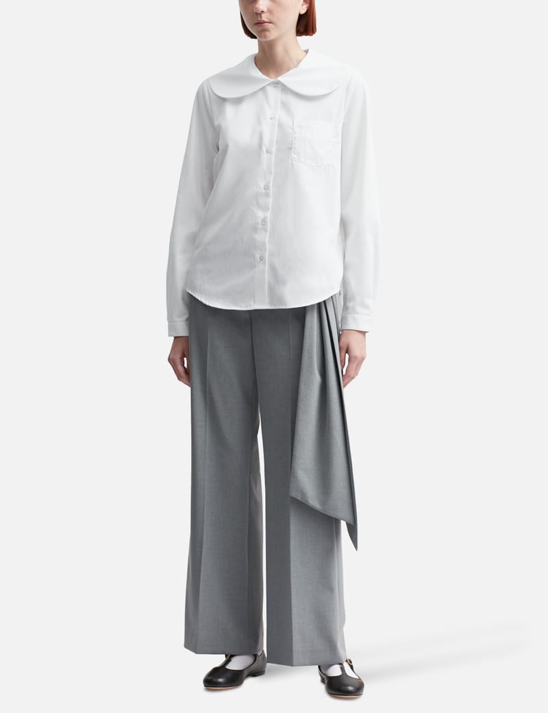 国内発送 SANDY LIANG☆リボン Suno パンツ ライトグレー Sandy Liang - Suno Pants | HBX - Globally Curated Fashion