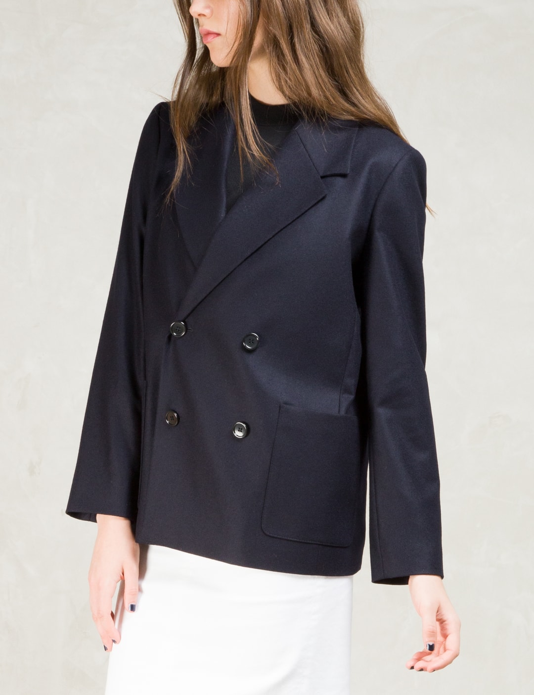A.P.C. - Blue Lady Blazer | HBX - Globally Curated Fashion and ...