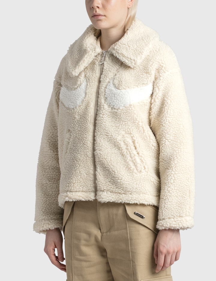swoosh sherpa jacket