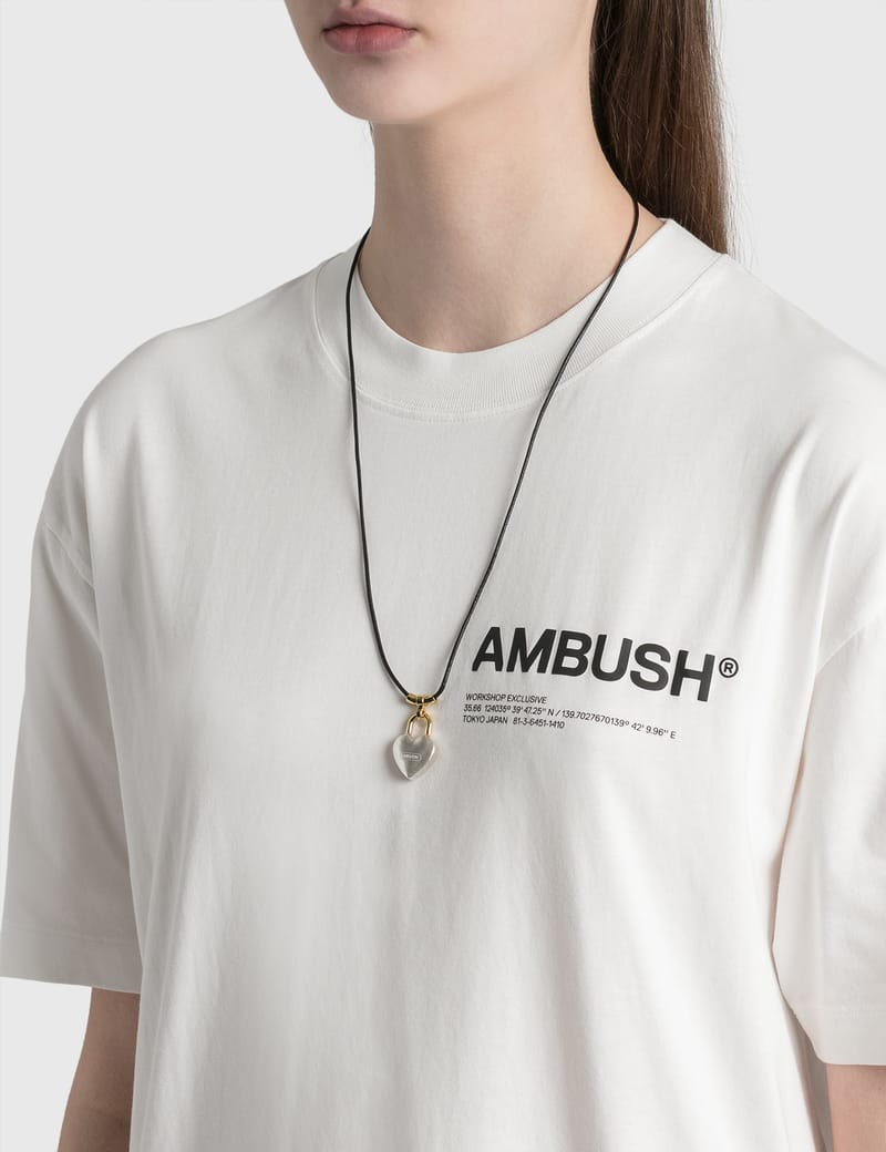 AMBUSH® - S ハート パドロック ネックレス | HBX - ハイプビースト