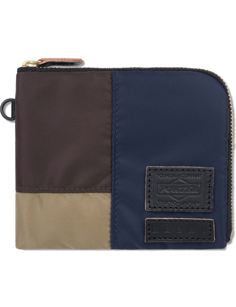 Marni x Porter 財布 Marni - Blue Marni X Porter Color Blocking Wallet | HBX