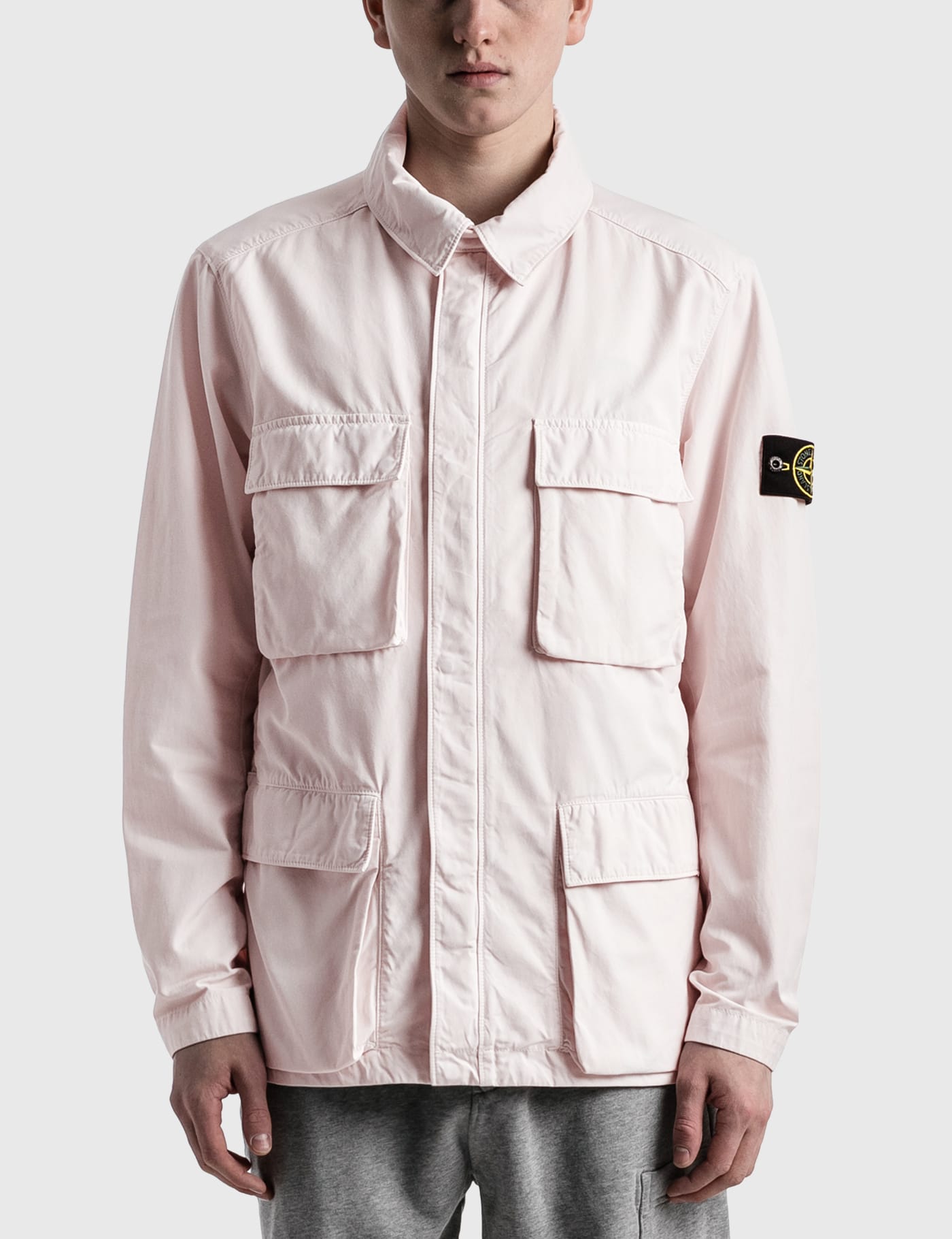Stone Island - Garment-Dyed Nylon Cotton Batavia Field Jacket | HBX -  Globally Curated Fashion and Lifestyle by Hypebeast